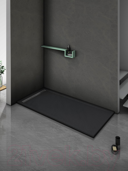 Изображение товара Экран для душевого поддона WeltWasser SKS14090-BL 138x88x10 (черный)