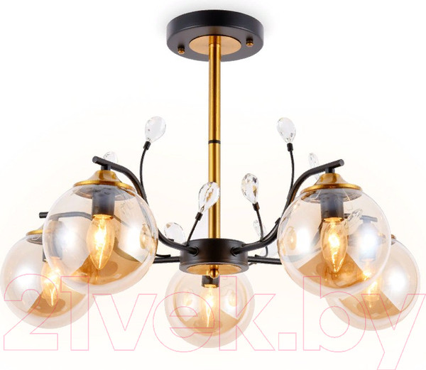 Изображение товара Люстра Ambrella TR9072/5 BK/TI (черный/янтарь)