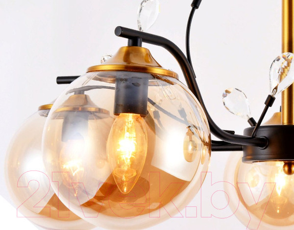 Изображение товара Люстра Ambrella TR9072/5 BK/TI (черный/янтарь)