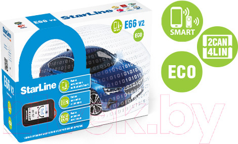 Изображение товара Автосигнализация StarLine E66 BT ECO v2