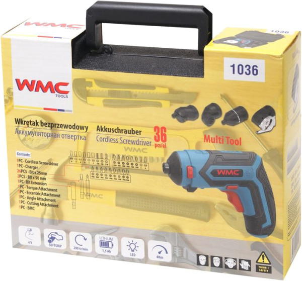 Изображение товара Электроотвертка WMC Tools 1036