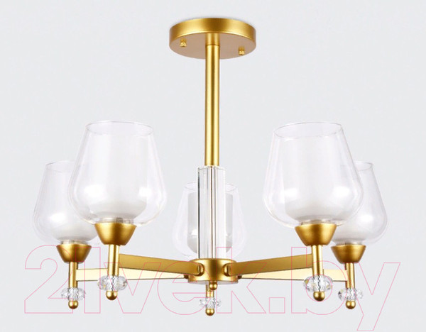 Изображение товара Люстра Ambrella TR3154/5 GD/CL (золотистый/прозрачный)