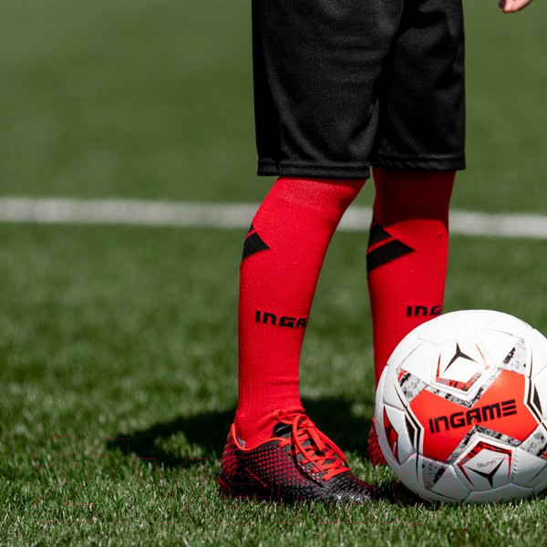Изображение товара Гетры футбольные Ingame Взрослые (красный)