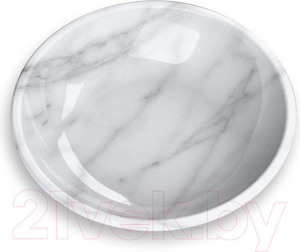 Изображение товара Миска для животных Tarhong Carrara Marble / TCT3052CSMC (белый мрамор)
