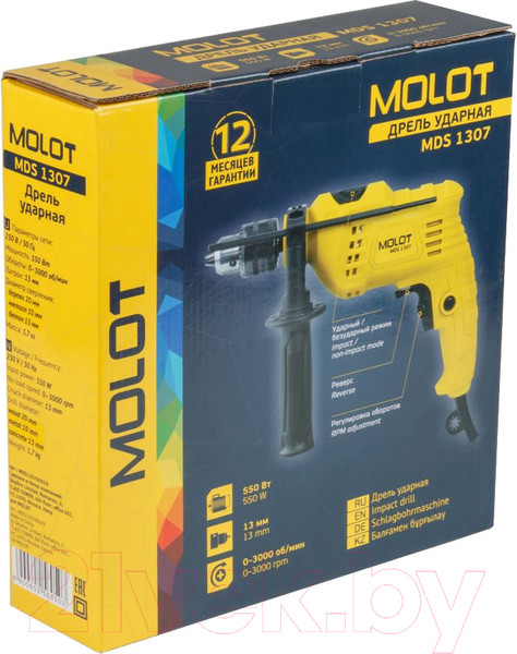 Изображение товара Дрель Molot MDS 1307 (MDS130700029)