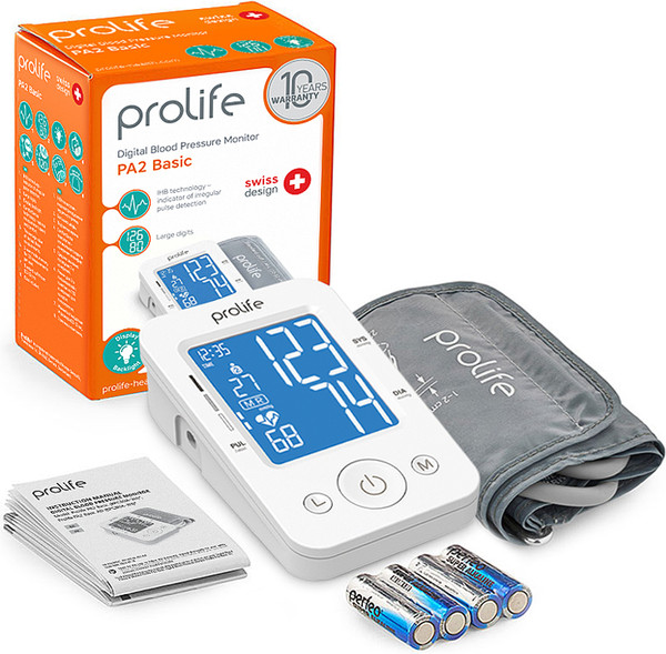 Изображение товара Тонометр Prolife PA2 Basic (без адаптера)