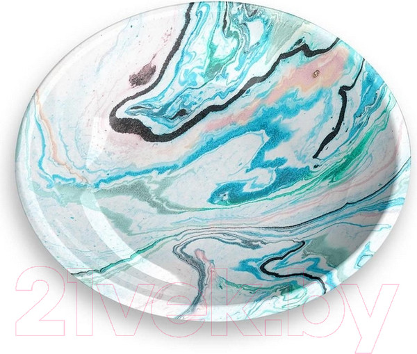 Изображение товара Миска для животных Tarhong Marble Swirl / TCT3052CSMS (мрамор цветной)