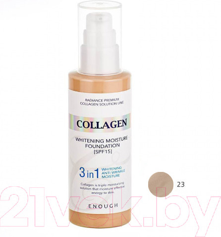 Изображение товара Тональный крем Enough Collagen Foundation 3в1 с коллагеном тон 23 (100мл)