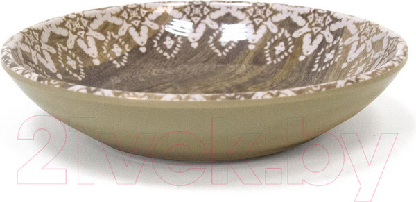 Изображение товара Миска для животных Tarhong Moroccan Wood / TCT3052CSOT (древесная с рисунком)