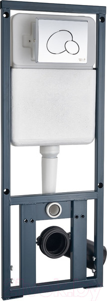 Изображение товара Унитаз подвесной с инсталляцией WeltWasser Telbach 004 GL-WT + Marberg 410 RD 
