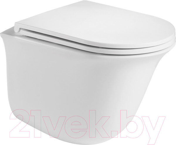 Изображение товара Унитаз подвесной с инсталляцией WeltWasser Telbach 004 GL-WT + Marberg 410 RD 
