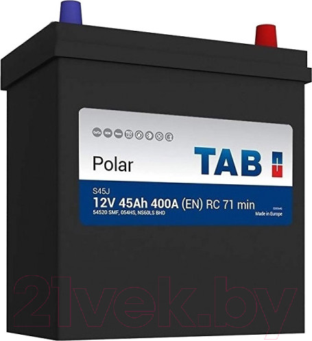 Изображение товара Автомобильный аккумулятор TAB Polar JIS R+ / 46B24LS (45 А/ч)