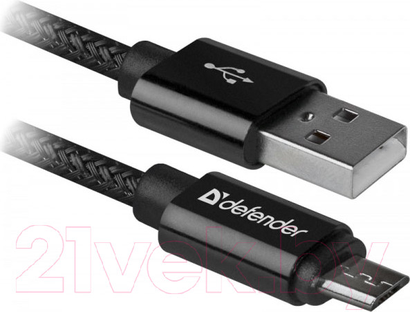 Изображение товара Кабель Defender USB08-03T PRO / 87802 (1м, черный)