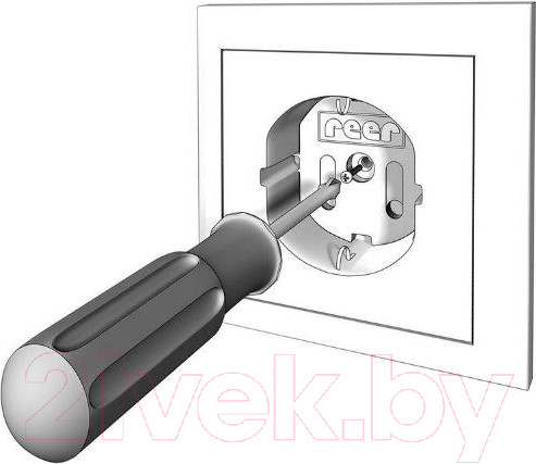 Изображение товара Заглушка для розетки Reer 9032220 (20шт, белый)
