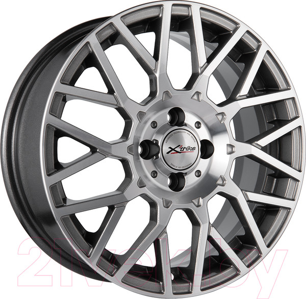 Литой диск X'trike X-125 16x6.5" 4x100мм DIA 60.1мм ET 48мм HSBFP — фото 3