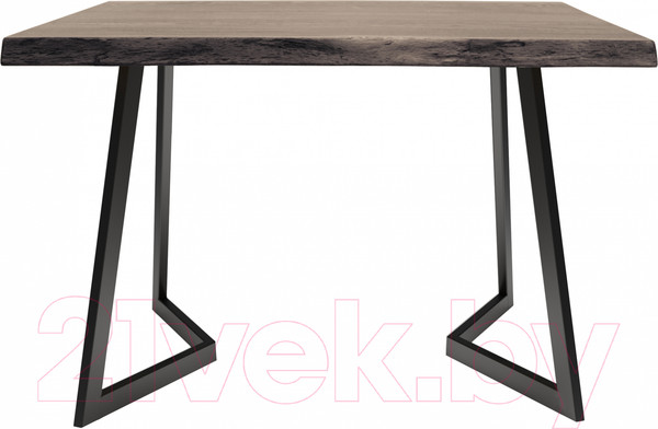 Изображение товара Обеденный стол Buro7 Уиллис с обзолом 120x80x74 (дуб мореный/черный)