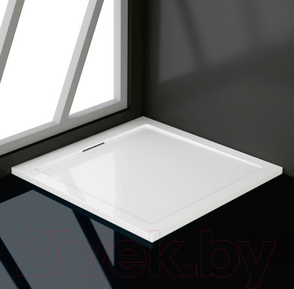 Изображение товара Душевой поддон WeltWasser TRS 80 80x80x3.5 (с сифоном)