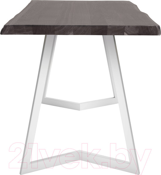 Изображение товара Обеденный стол Buro7 Уиллис с обзолом 180x80x74 (дуб мореный/белый)