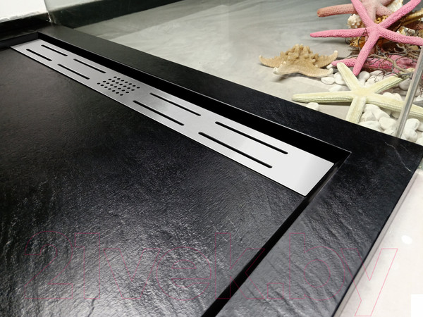 Изображение товара Душевой поддон WeltWasser TRS 12080 Stone-BL (с сифоном)