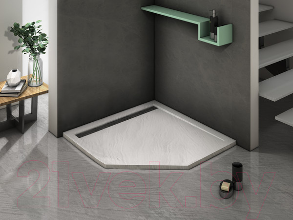 Изображение товара Душевой поддон WeltWasser TRP 90 Stone-WT (с сифоном)