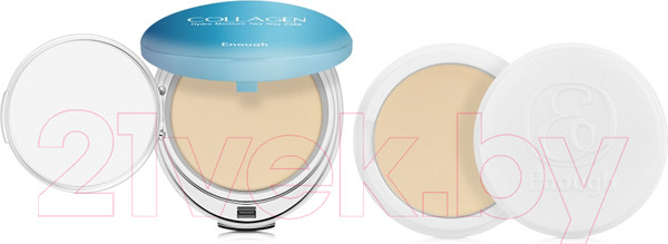 Изображение товара Пудра компактная Enough Collagen Hydro Moisture Two Way Cake SPF25 PA++ тон 21 (2x13г)