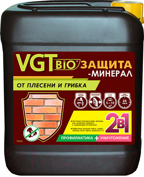 Изображение товара Пропитка для дерева VGT Биозащита-минерал тонированный (5кг)