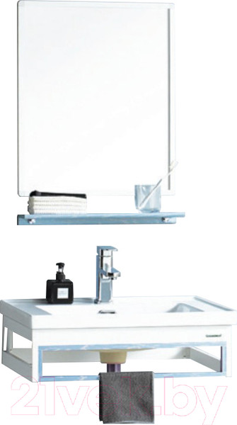 Изображение товара Комплект мебели для ванной RIVER Laura 805 BU (голубой)