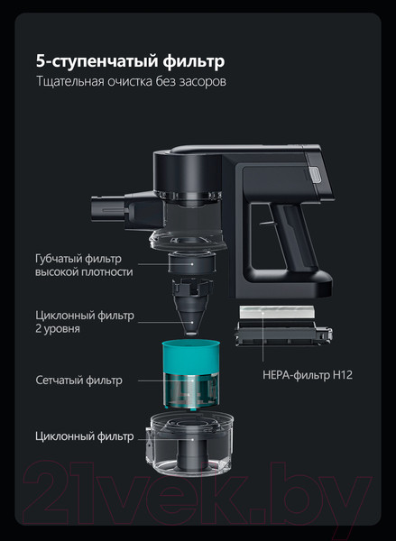 Изображение товара Вертикальный пылесос Viomi Wireless Vacuum Cleaner A9 (V-HWVC12 A)