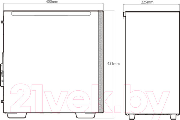 Изображение товара Корпус для компьютера Deepcool Macube 110 Black (R-MACUBE110-BKNGM1N-G-1)