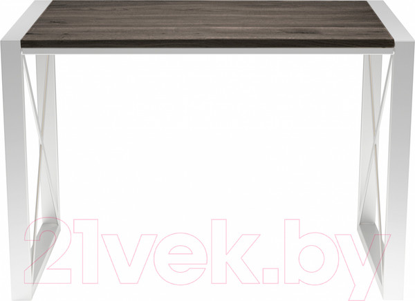 Изображение товара Обеденный стол Buro7 Лофт Классика 120x60x75 (дуб мореный/белый)