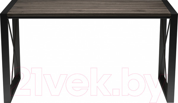Изображение товара Обеденный стол Buro7 Лофт Классика 150x60x75 (дуб мореный/черный)
