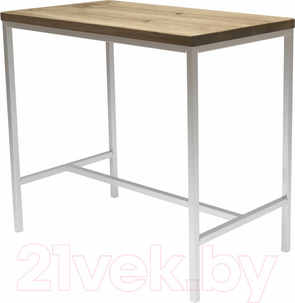 Изображение товара Обеденный стол Buro7 Большой Классика 118x64x106 (дуб беленый/белый)