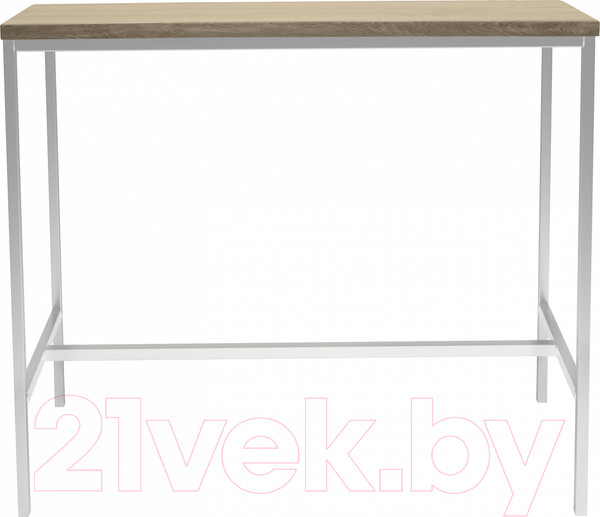 Изображение товара Обеденный стол Buro7 Большой Классика 118x64x106 (дуб беленый/белый)