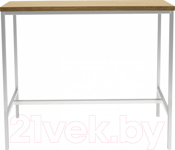 Изображение товара Обеденный стол Buro7 Большой Классика 118x64x106 (дуб натуральный/белый)