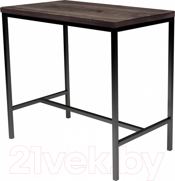 Изображение товара Обеденный стол Buro7 Большой Классика 118x64x106 (дуб мореный/черный)