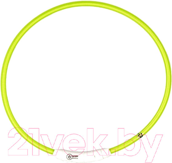 Изображение товара Ошейник Duvo Plus 1270007/DV (нейлоновый, светящийся, зеленый)