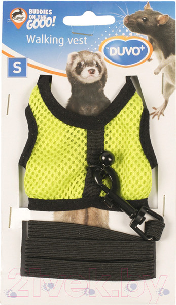Изображение товара Шлея-жилетка для животных Duvo Plus Walking Vest / 1717084/DV (S, желто-зеленый)