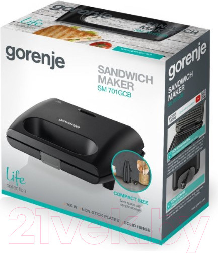 Изображение товара Электрогриль Gorenje SM701GCB