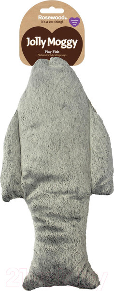 Изображение товара Игрушка для кошек Rosewood Большая рыба / 11075/RW (серый)