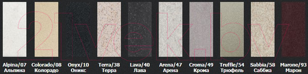 Изображение товара Мойка кухонная Longran Enigma ENG555.460 15 (марон)