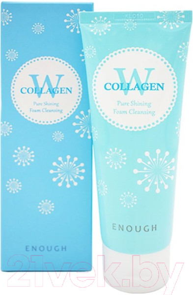 Изображение товара Пенка для умывания Enough W Collagen Pure Shining Foam Cleansing (100мл)