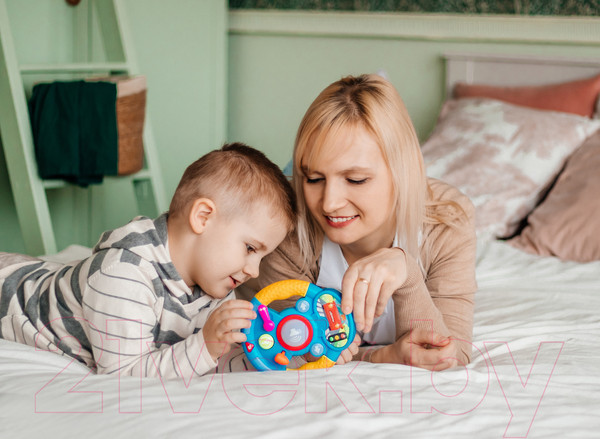 Изображение товара Развивающая игрушка Азбукварик Музыкальный руль. Я водитель / 2431В (голубой)