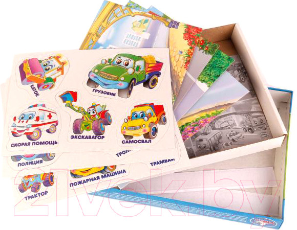 Изображение товара Развивающая игра Умные игры С липучками Машинки / 4690590124987