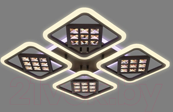 Изображение товара Потолочный светильник Ambrella FA287/4 CF/TI (кофе/янтарь)