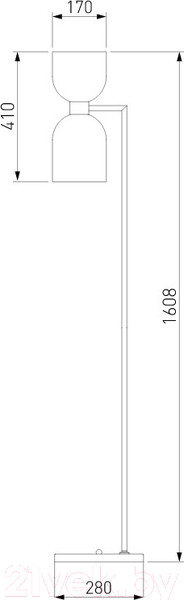 Изображение товара Торшер Евросвет 01085/2 (никель)