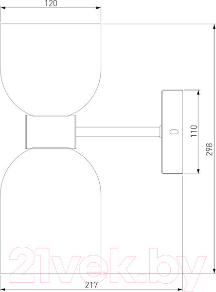Изображение товара Бра Евросвет 60118/2 (никель)