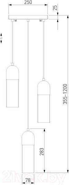 Изображение товара Люстра Евросвет 50180/3 (дымчатый)