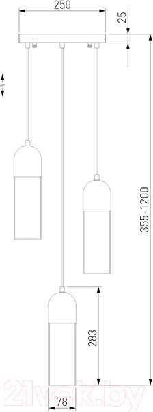 Изображение товара Люстра Евросвет 50180/3 (янтарный)