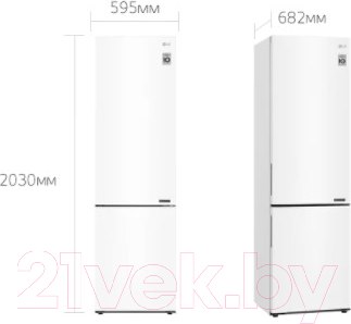 Изображение товара Холодильник с морозильником LG GA-B509CQCL