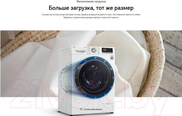 Изображение товара Стиральная машина LG AI DD F2V3GS3W